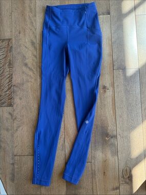 Size 0 - Like new lululemon athletica Blue High-Rise Leggings